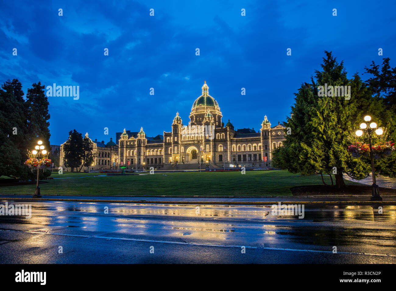 Parliament Building in Victoria, British Columbia, Canada Stock Photo