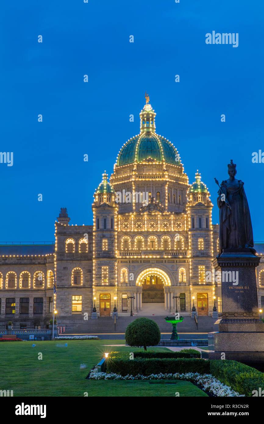 Parliament Building in Victoria, British Columbia, Canada Stock Photo
