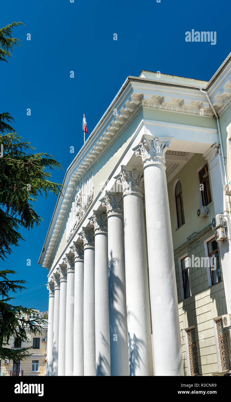 City hall of Yalta in Crimea Stock Photo Alamy