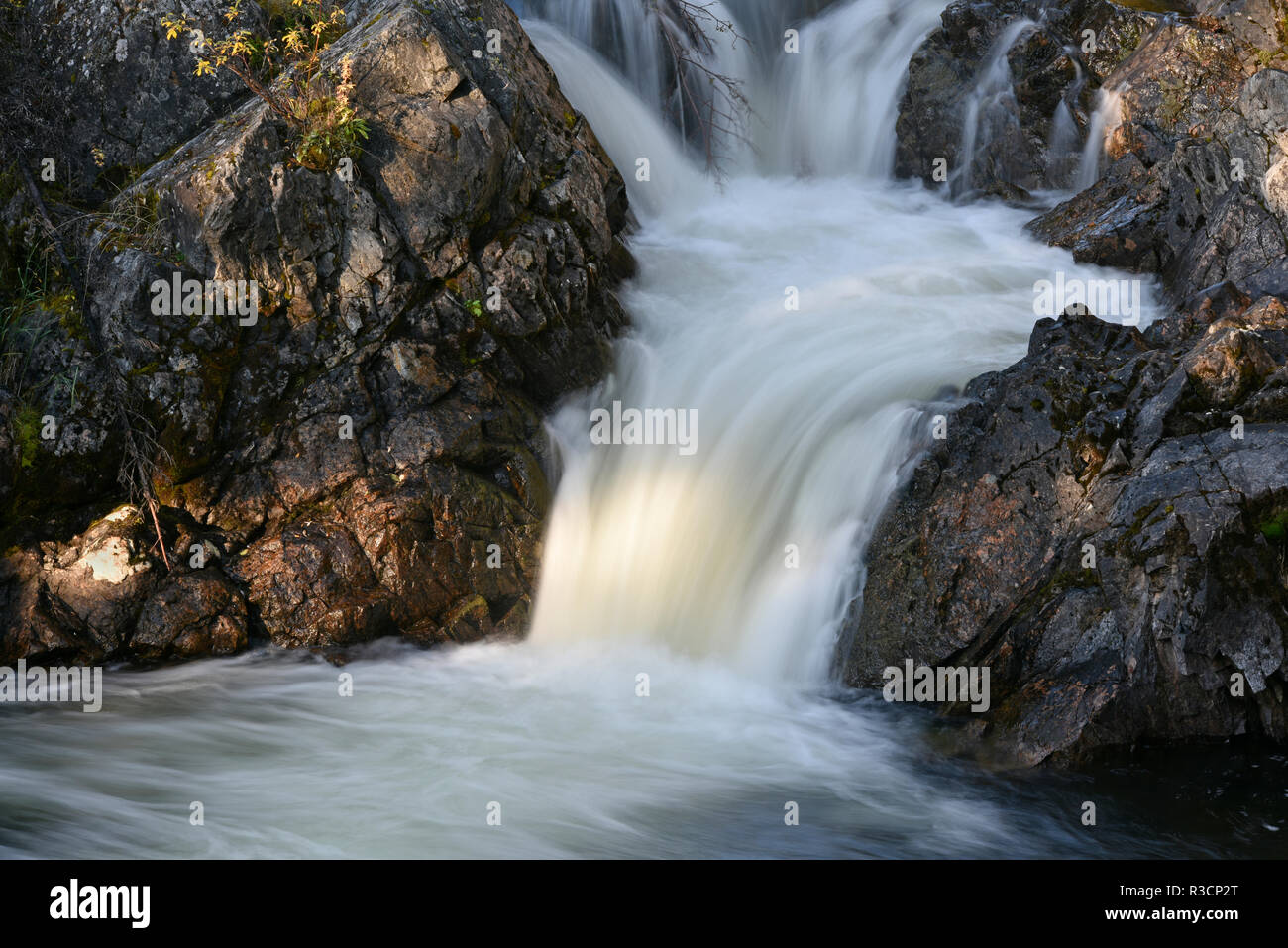 Rancheria Falls, Rancheria River, Yukon, Canada Stock Photo - Alamy