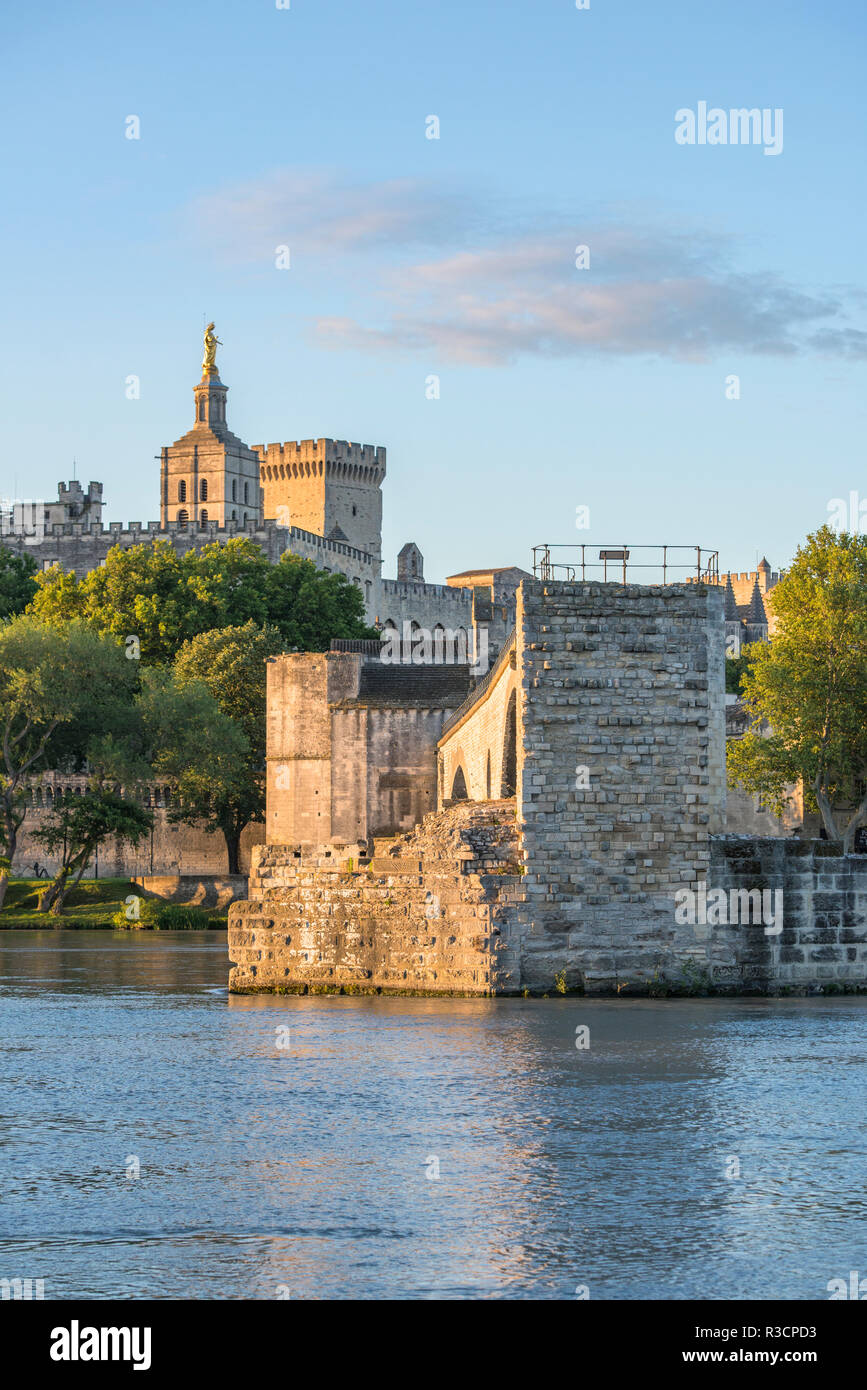 Avignon Bridge, Avignon, Provence, France, Europe Stock Photo