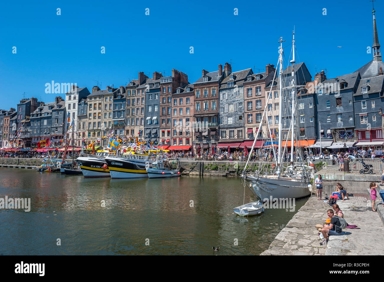Avant Port, Honfleur, Normandy, France Stock Photo - Alamy