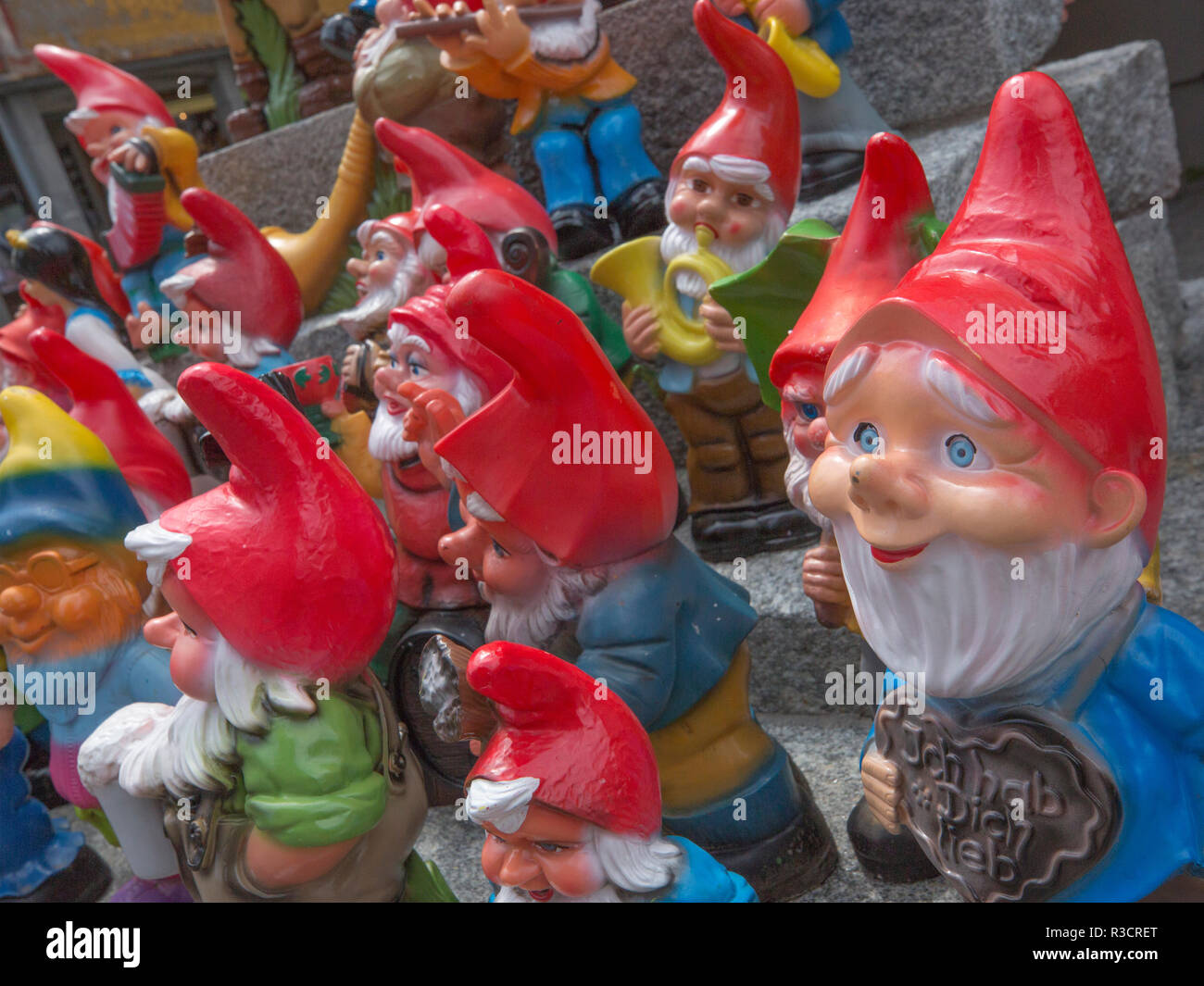 Garden Gnome Selection Stock Photo Alamy