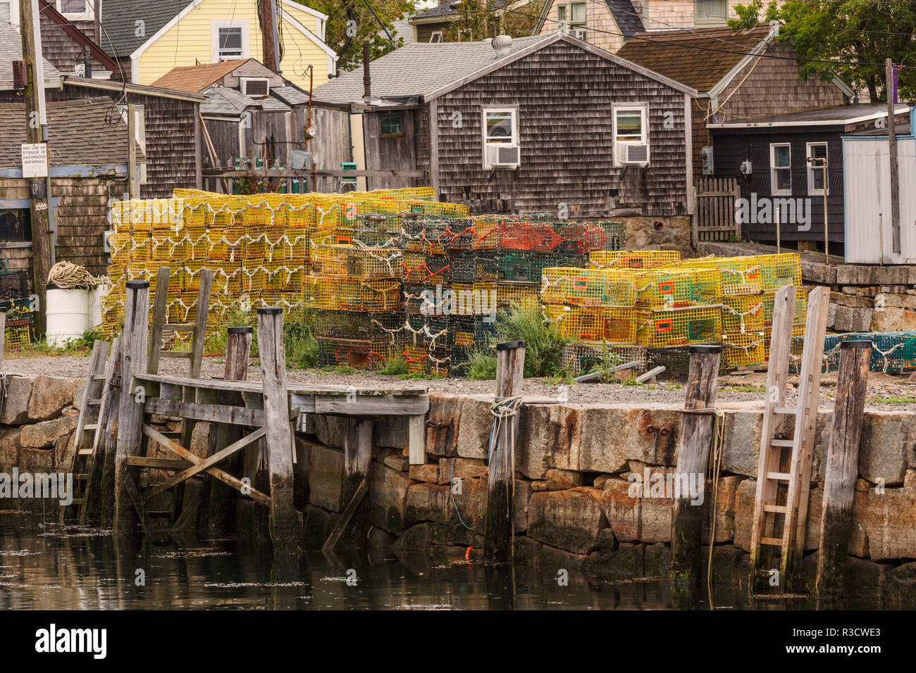 Commercial fishing lobster traps, Rockport Harbor, Rockport