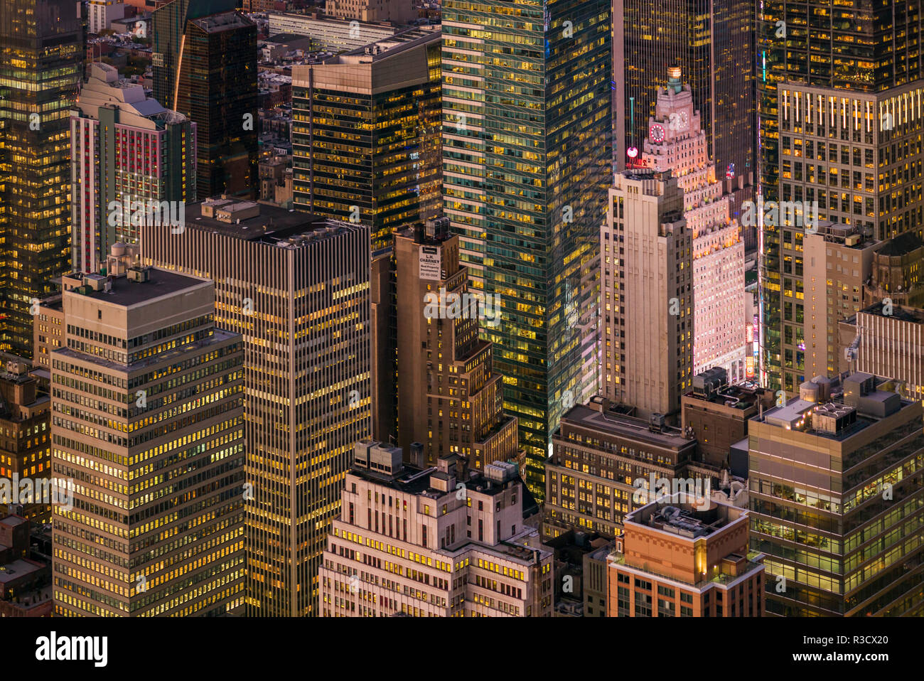 Elevated view midtown manhattan hi-res stock photography and images - Alamy