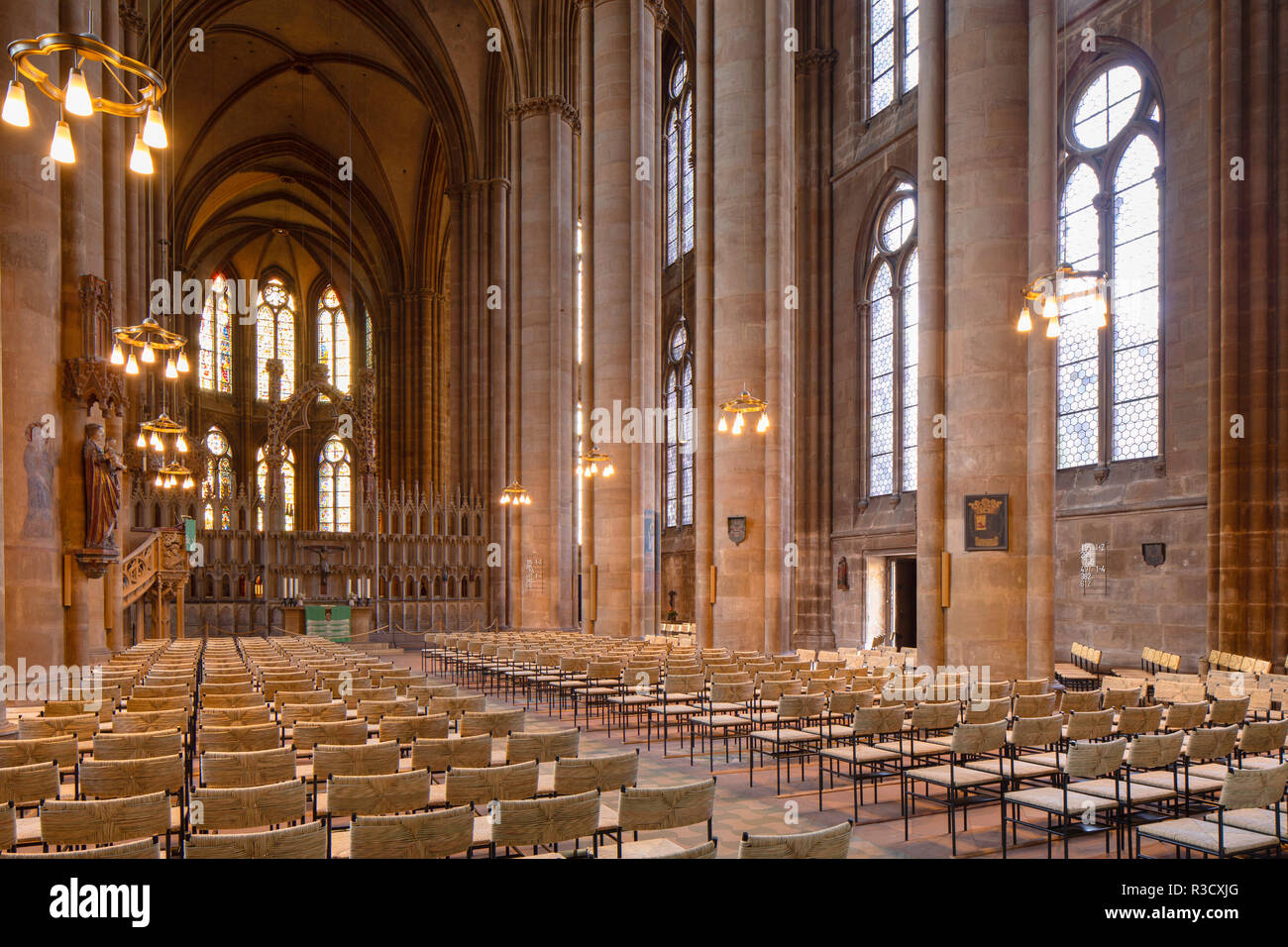 Interior of St Elizabeth’s Church (Elisabethkirche), Marburg, Hesse