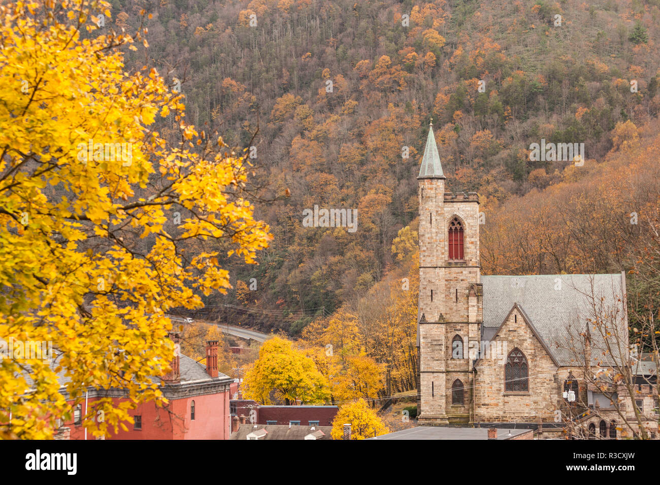 USA, Pennsylvania, Jim Thorpe, St. Marks Episcopal Church Stock Photo