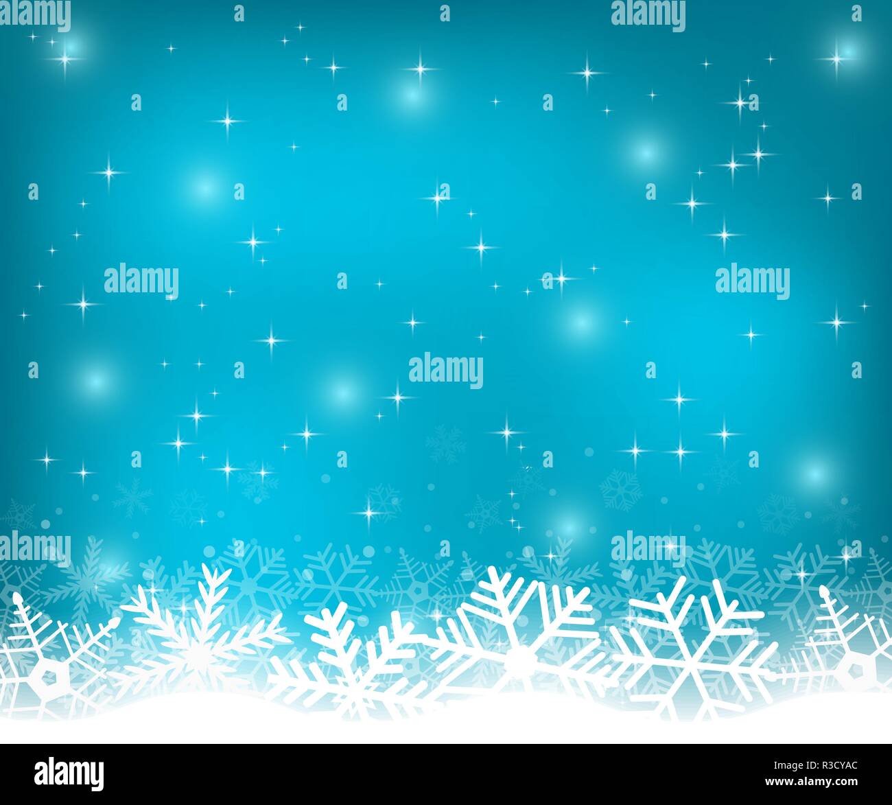 Christmas blue background with snowflakes Stock Vector Image & Art - Alamy