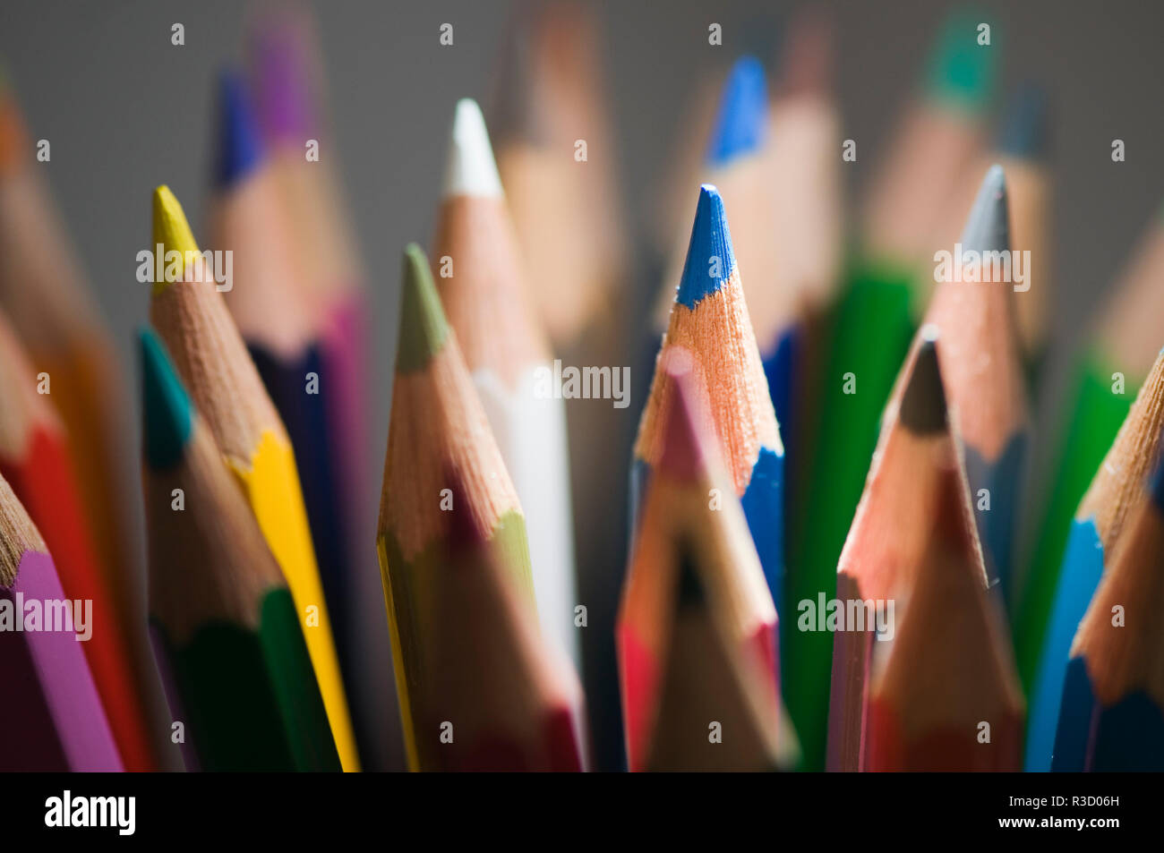 Colored Pencils Light From Above Stock Photo - Alamy