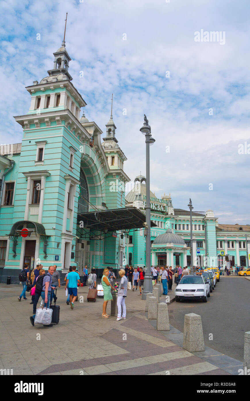 Belorussky Vokzal, Belorussian railway station, Moscow, Russia Stock ...