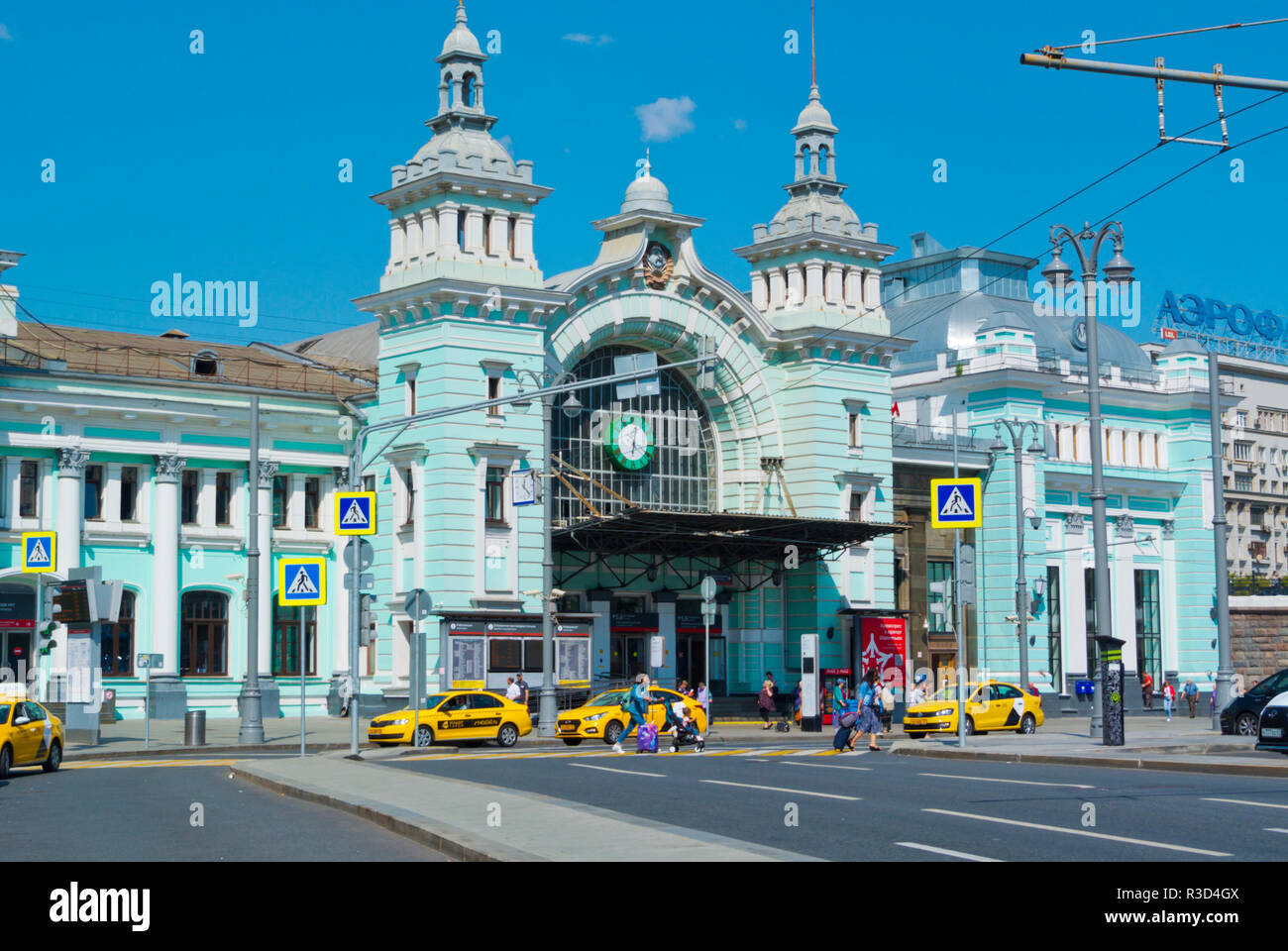 Belorussky Station, Tverskaya Zastava, Moscow, Russia Stock Photo