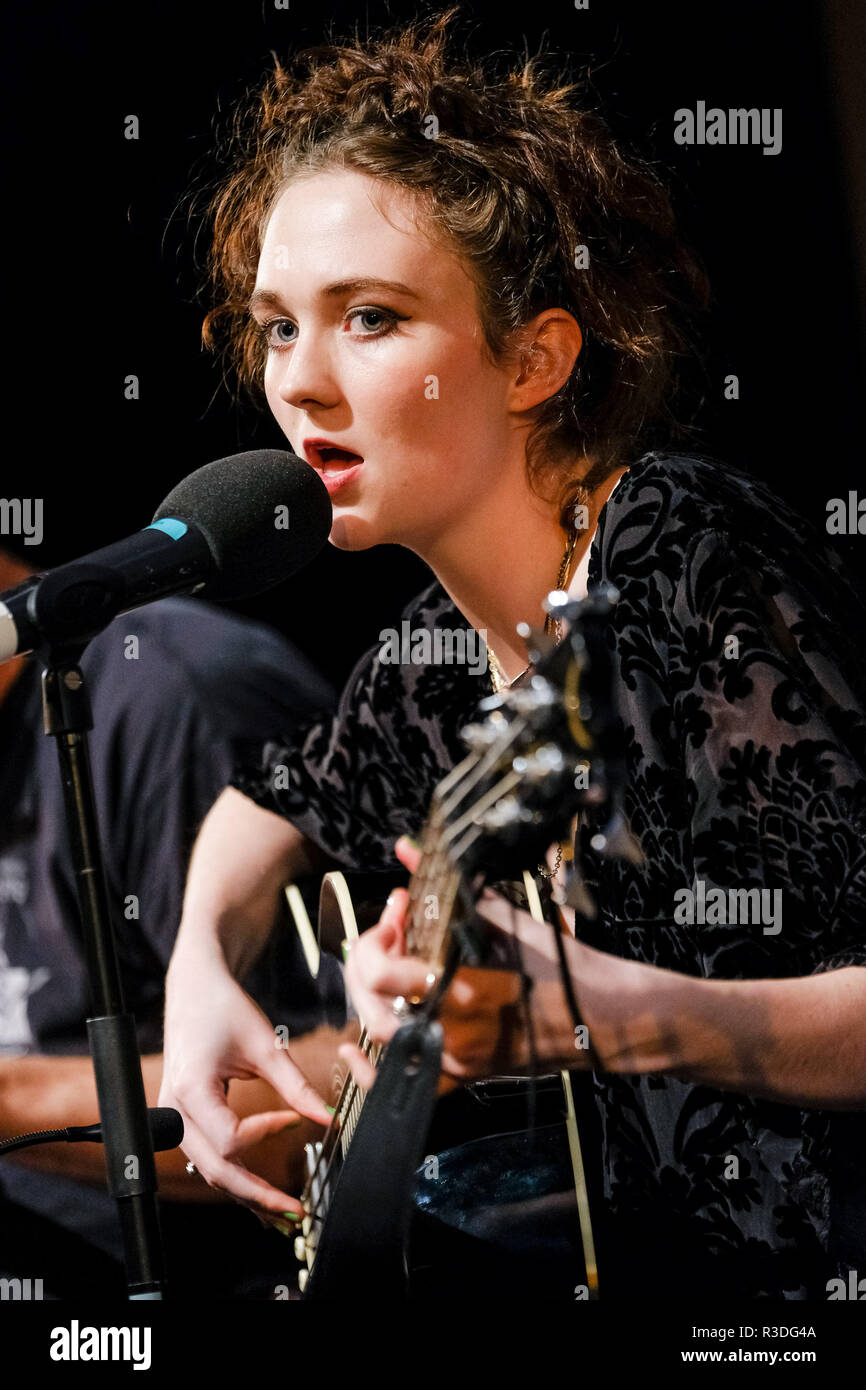 Freya Parks  appears on Mark Kermode Live in 3D on Monday 19 November 2018 held at BFI Southbank, London. Pictured: Freya Parks. Stock Photo