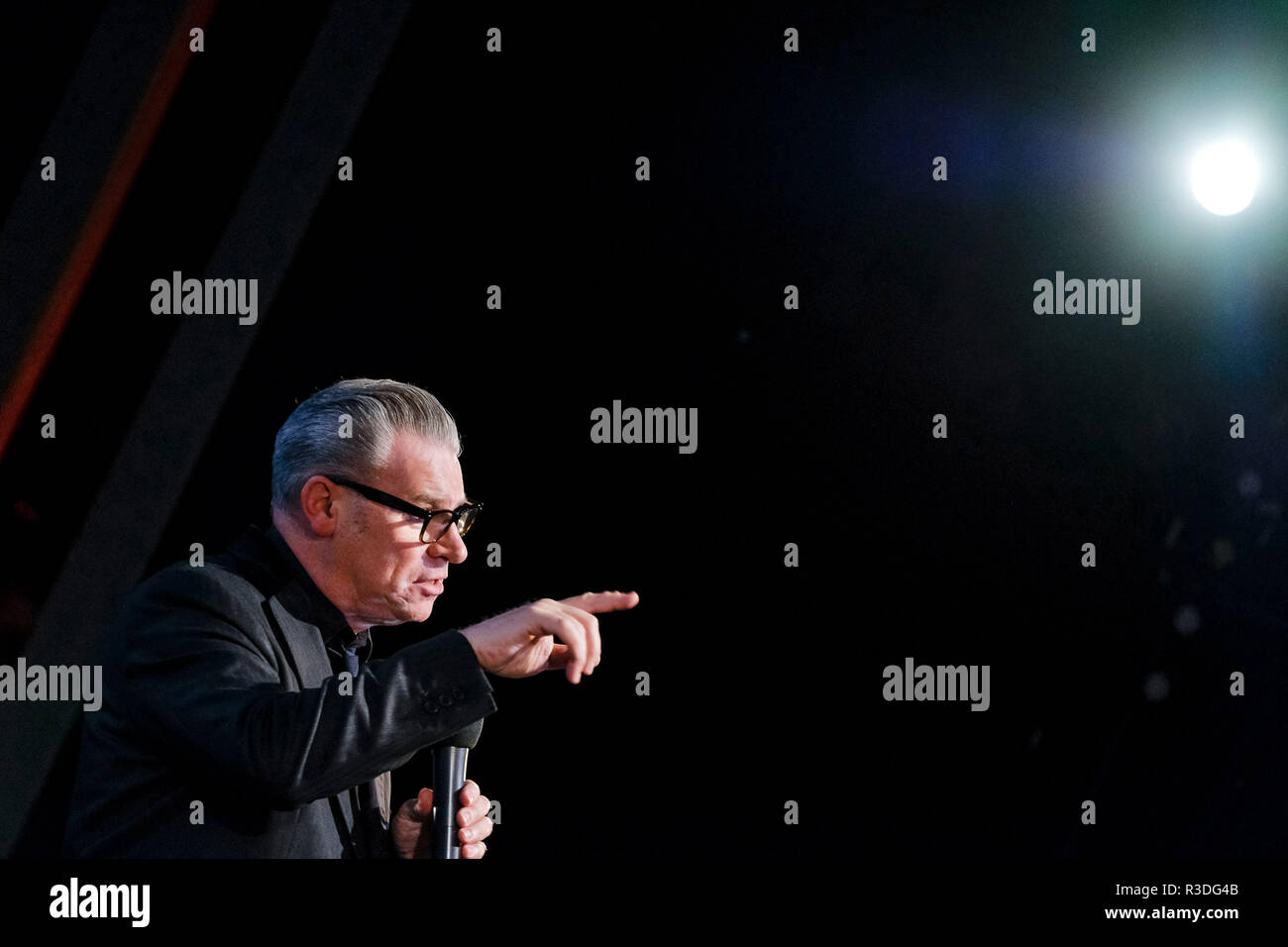 Mark Kermode appears on Mark Kermode Live in 3D on Monday 19 November 2018 held at BFI Southbank, London. Pictured: Mark Kermode. Stock Photo