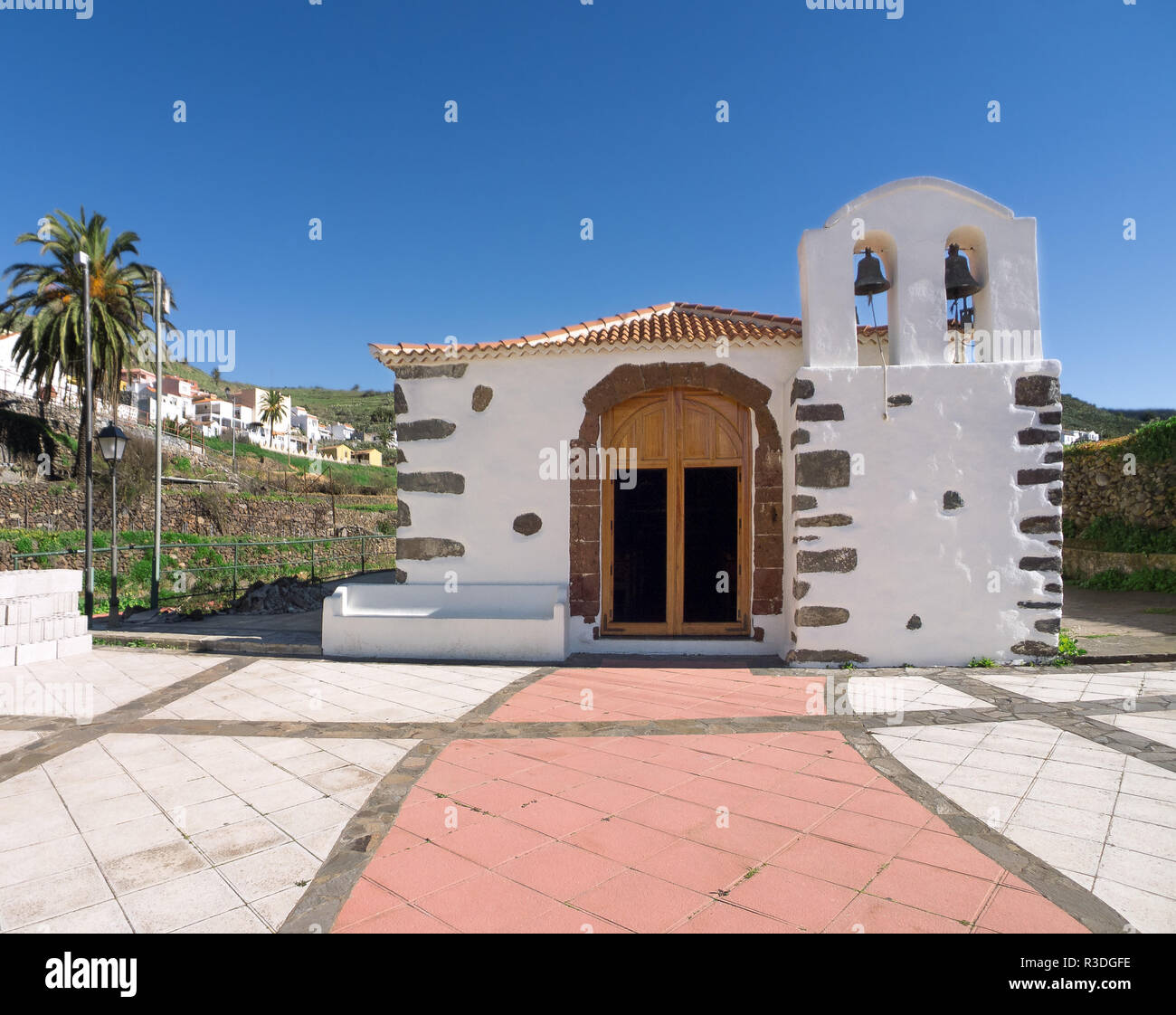 church in arure on la gomera Stock Photo Alamy