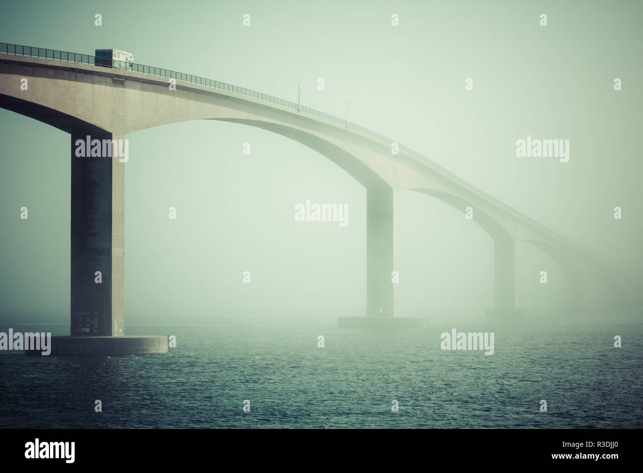Curved bridge over fjord hi-res stock photography and images - Alamy