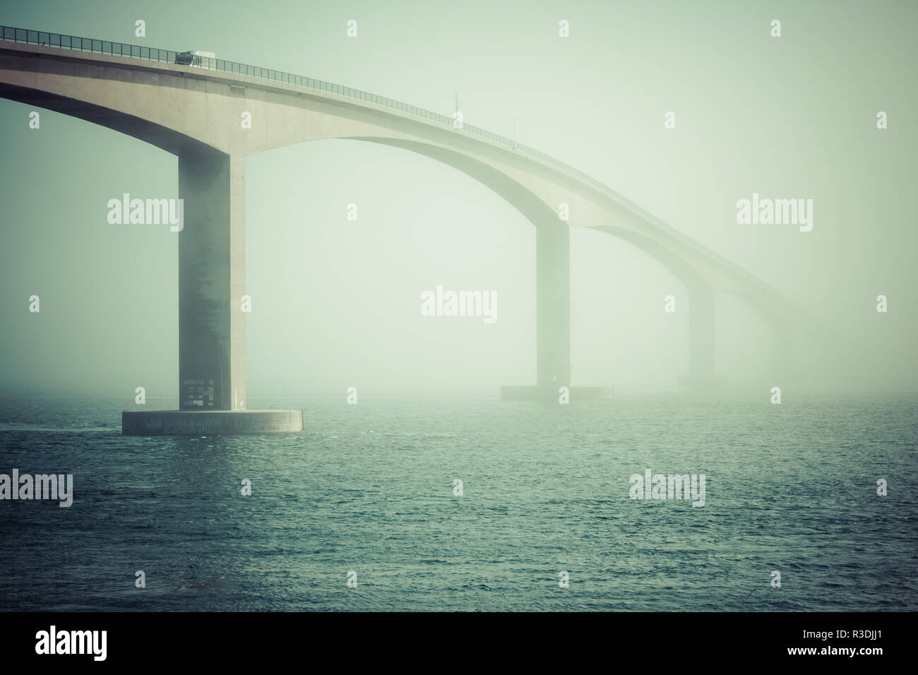 Curved bridge over fjord hi-res stock photography and images - Alamy