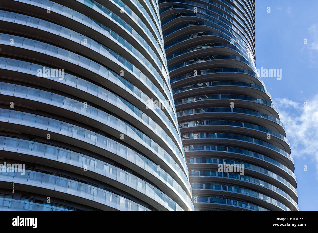 Toronto, CANADA - November 21, 2018: Twin towers of Absolute Condos in ...