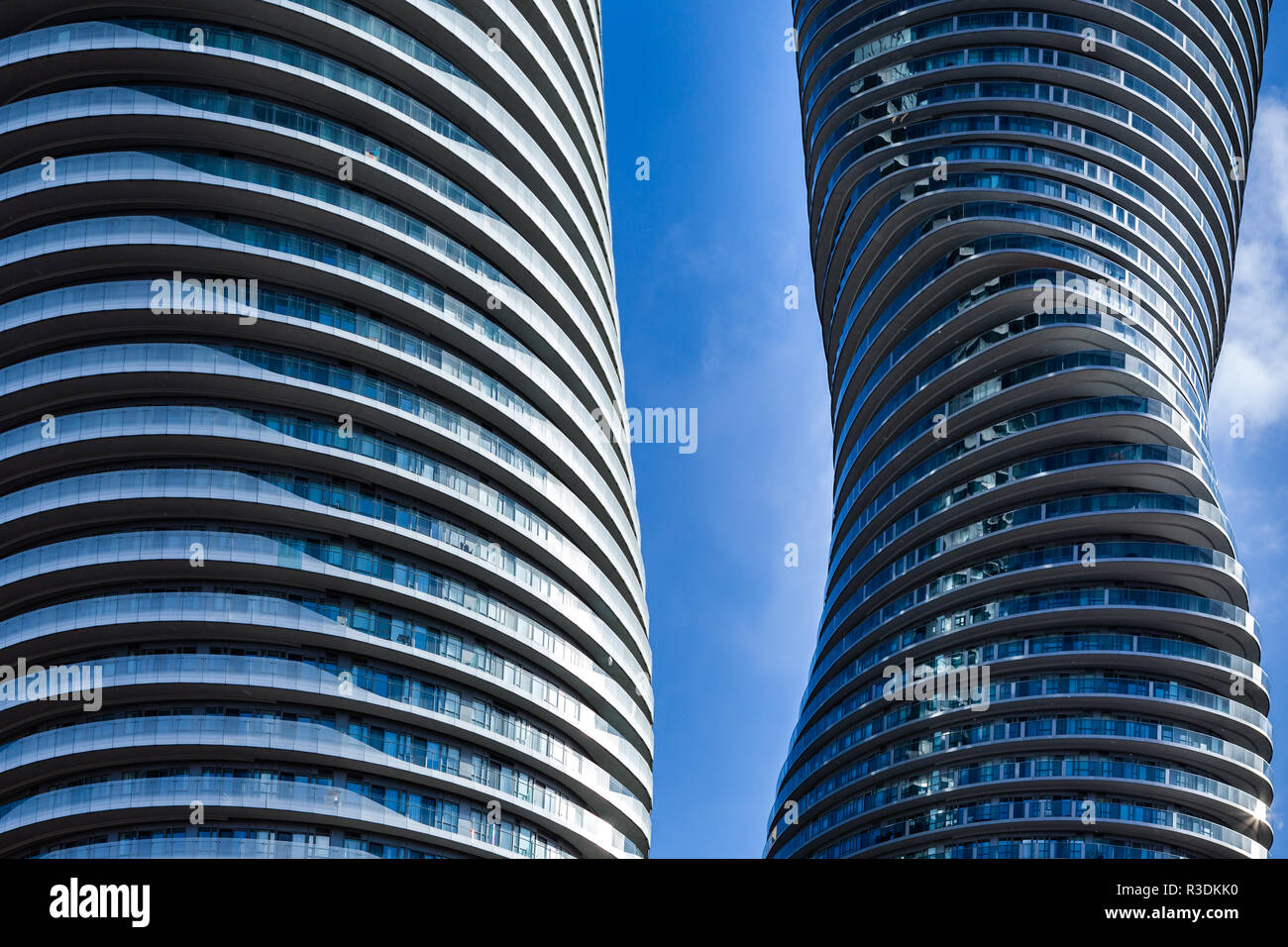 Toronto, CANADA - November 21, 2018: Twin towers of Absolute Condos in ...