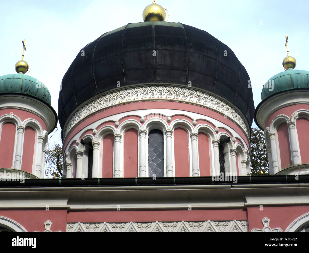 russian orthodox alexander nevski memorial church Stock Photo