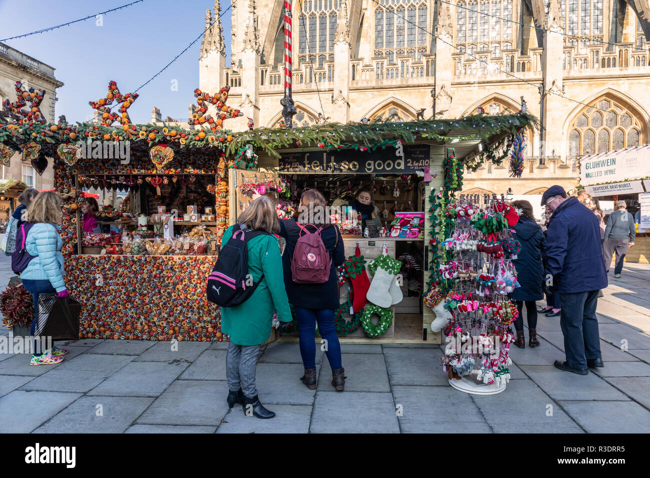 Bath Christmas Market, Bath, England, UK Stock Photo Alamy