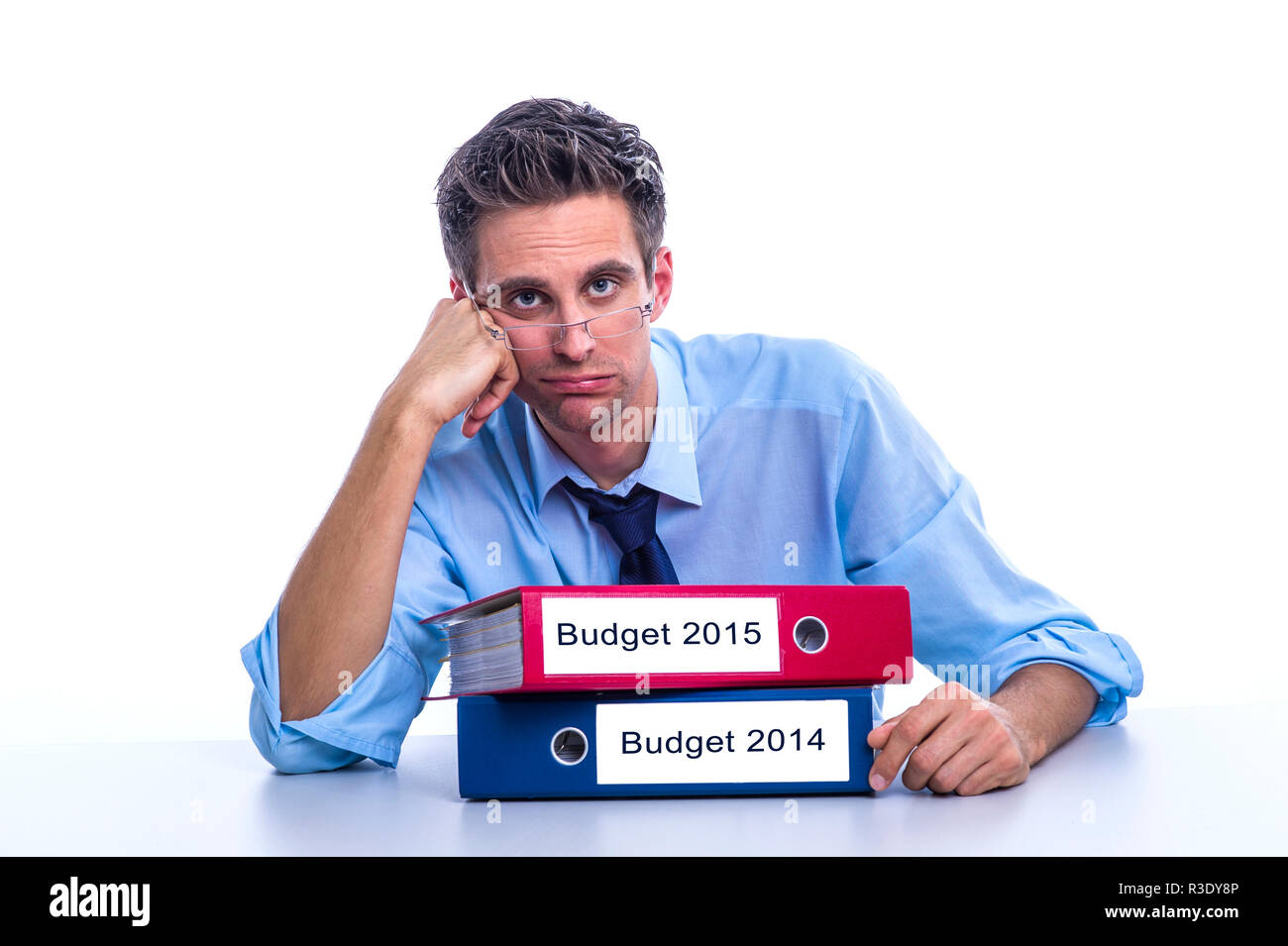 budget 2014 and budget 2015 Stock Photo