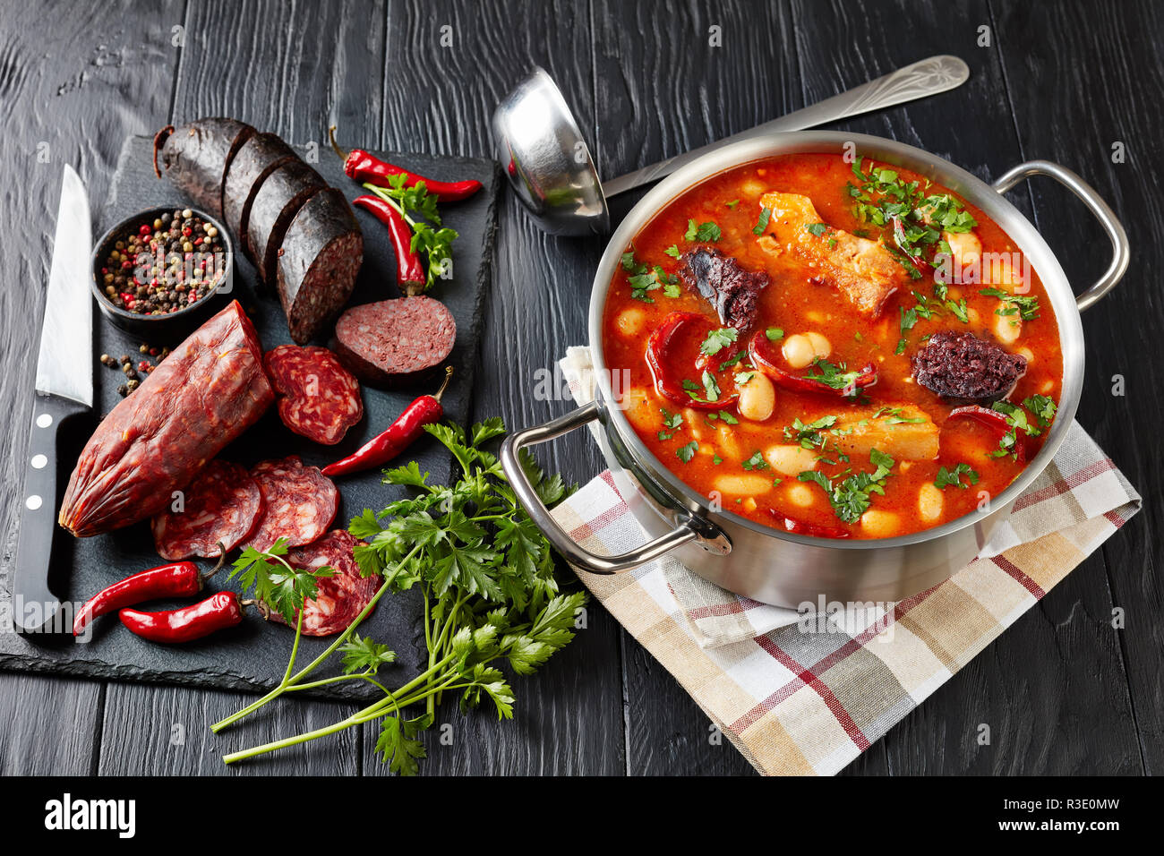 Bacon chorizo sausages hires stock photography and images Alamy