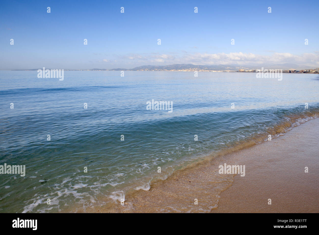 Mallorca beach, PLaya de Palma, winter time Stock Photo
