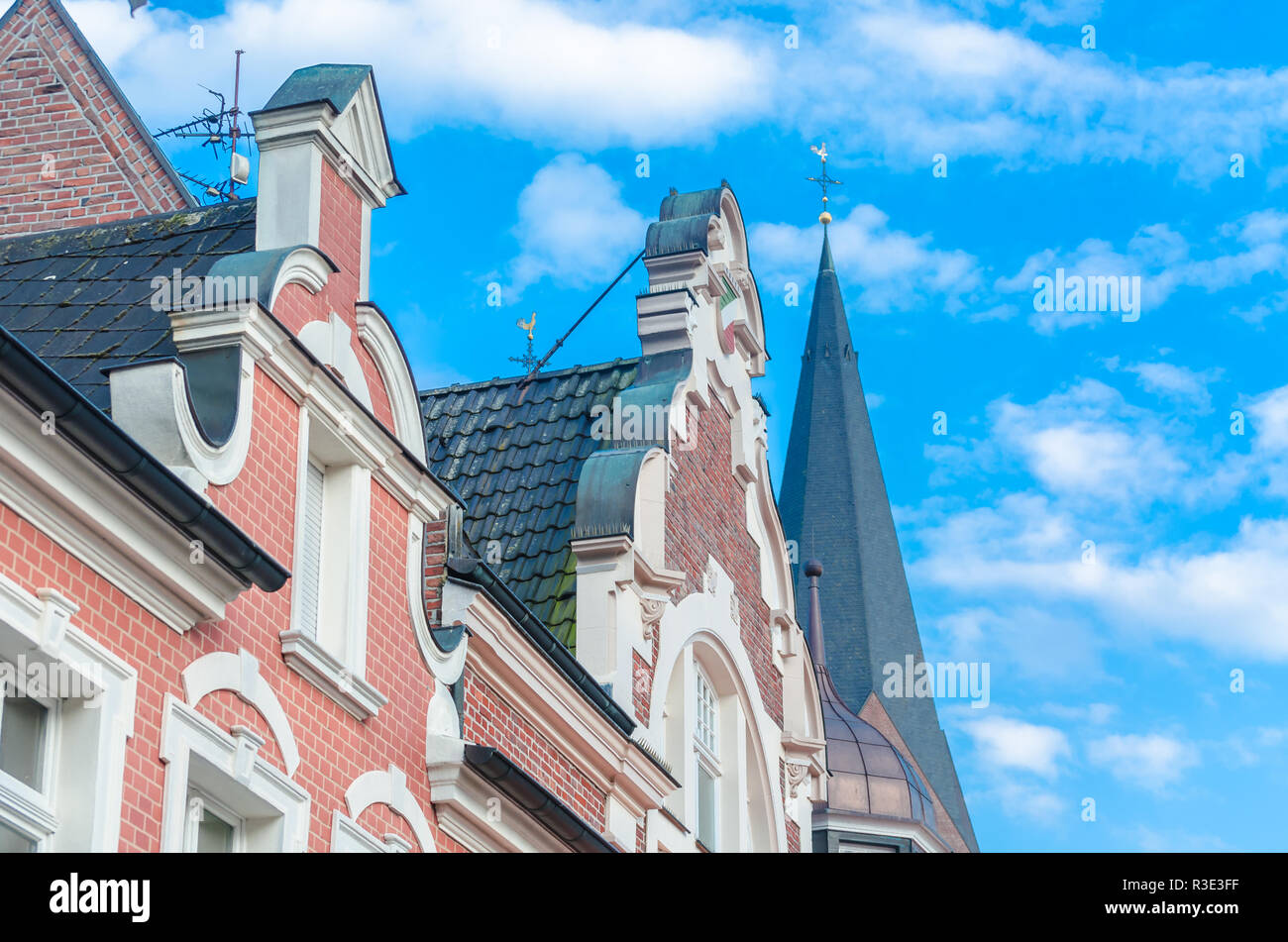 ancient hausgiebel Stock Photo