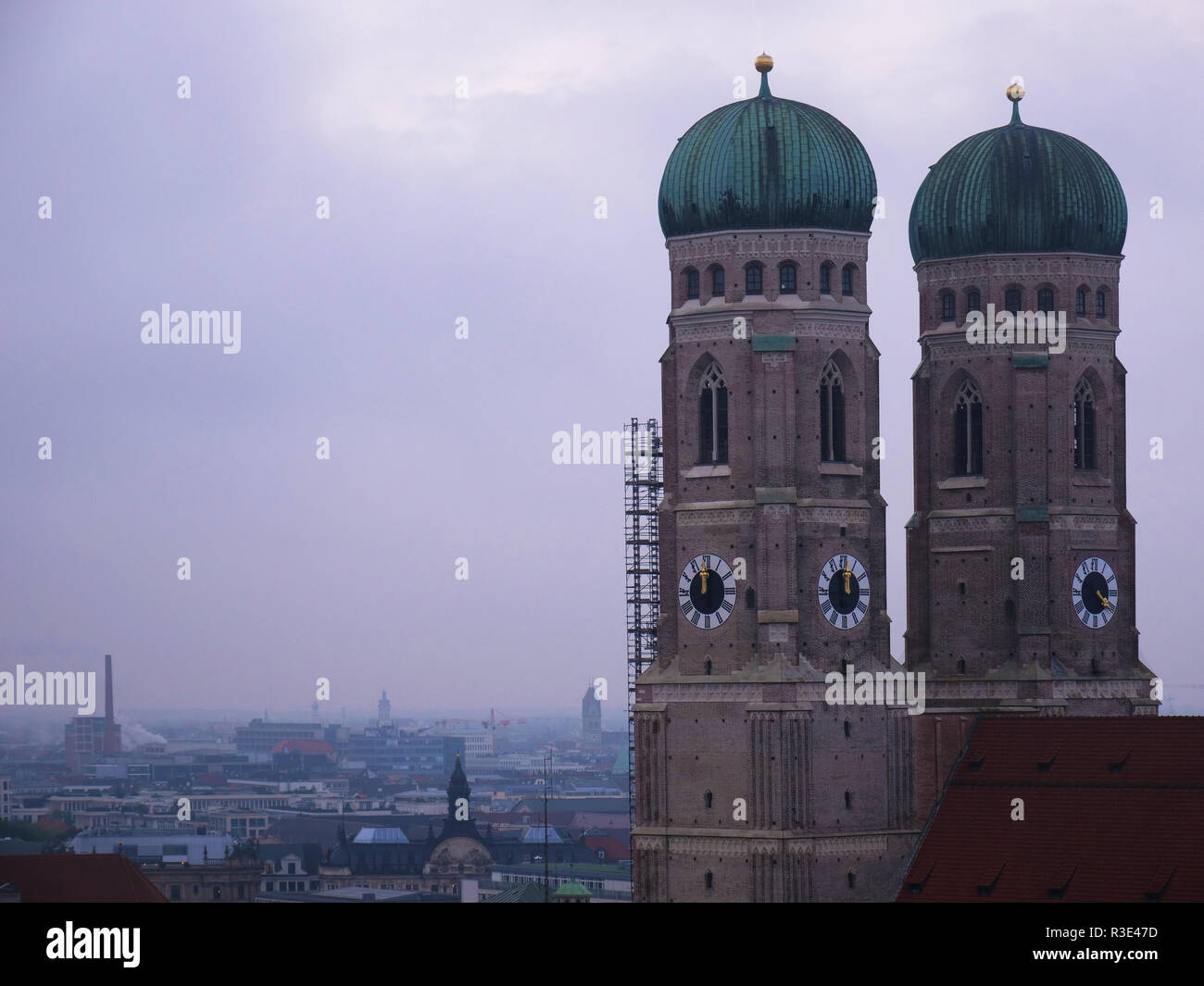 Fraunkirche cathedral or church in Munich, Germany Stock Photo