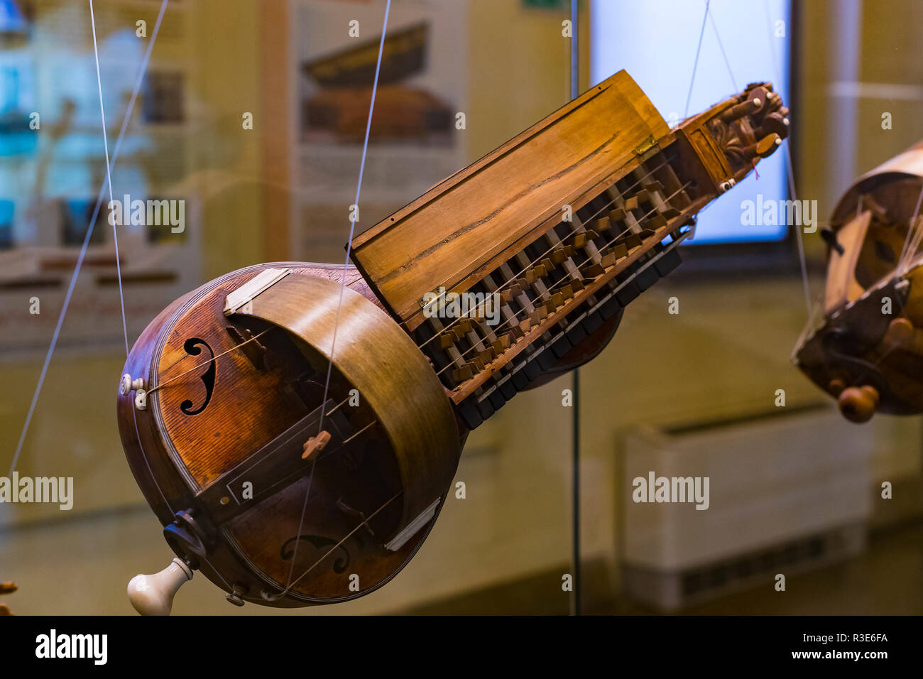 MILAN, ITALY - 6 JUNE 2018 : Exhibition of musical instruments of Milan ...