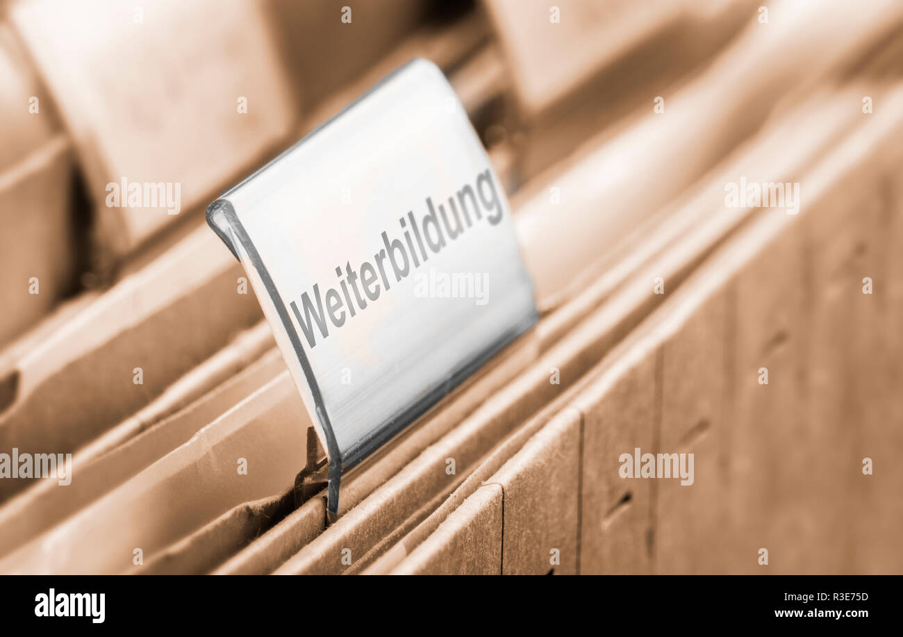 continuing drop folder Stock Photo