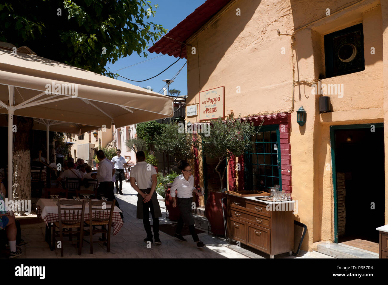 elaia restaurant erotokritou plaka athens greece Stock Photo