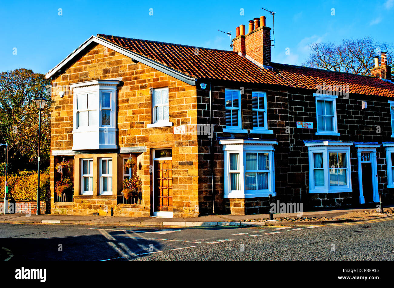 Guisborough Road, Great Ayton, North Yorkshire, England Stock Photo Alamy