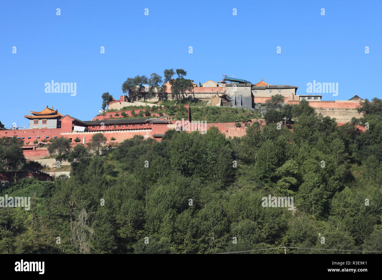 pusading temple of wutai shan in china Stock Photo