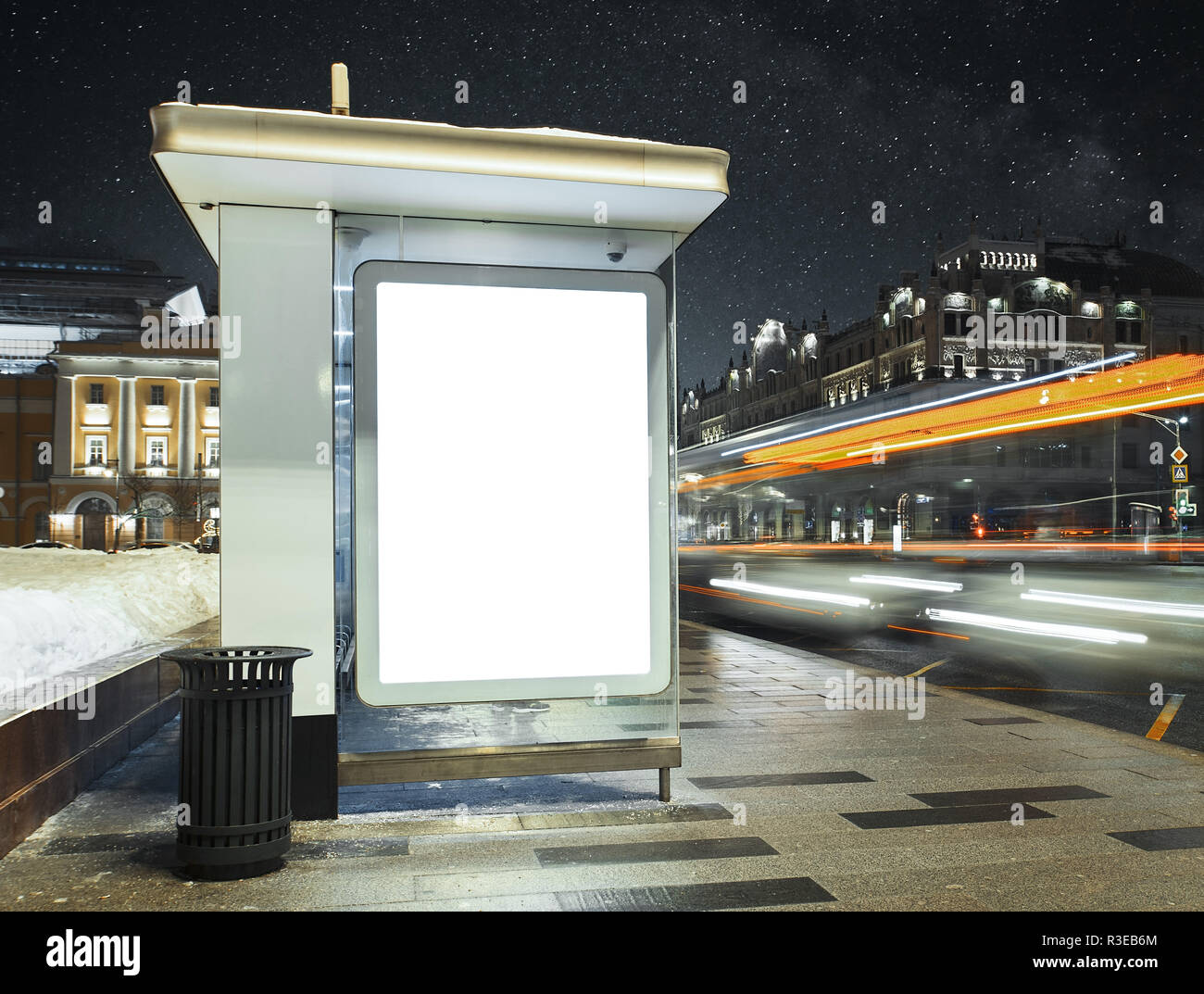 Bus stop poster night hi-res stock photography and images - Alamy