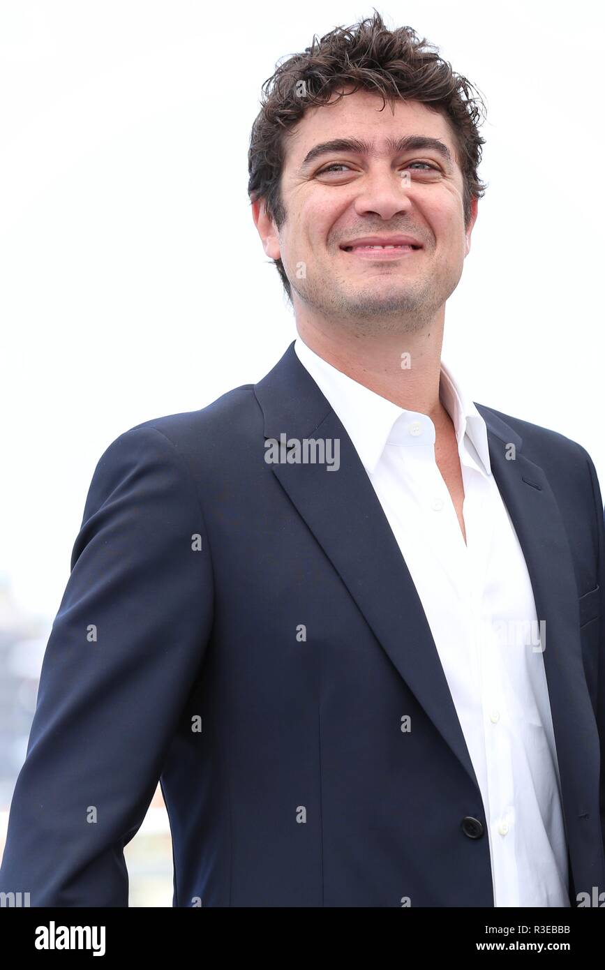 CANNES, FRANCE – MAY 15, 2018: Riccardo Scamarcio at the 'Euforia' photocall during the 71st Cannes Film Festival (photo by Mickael Chavet) Stock Photo