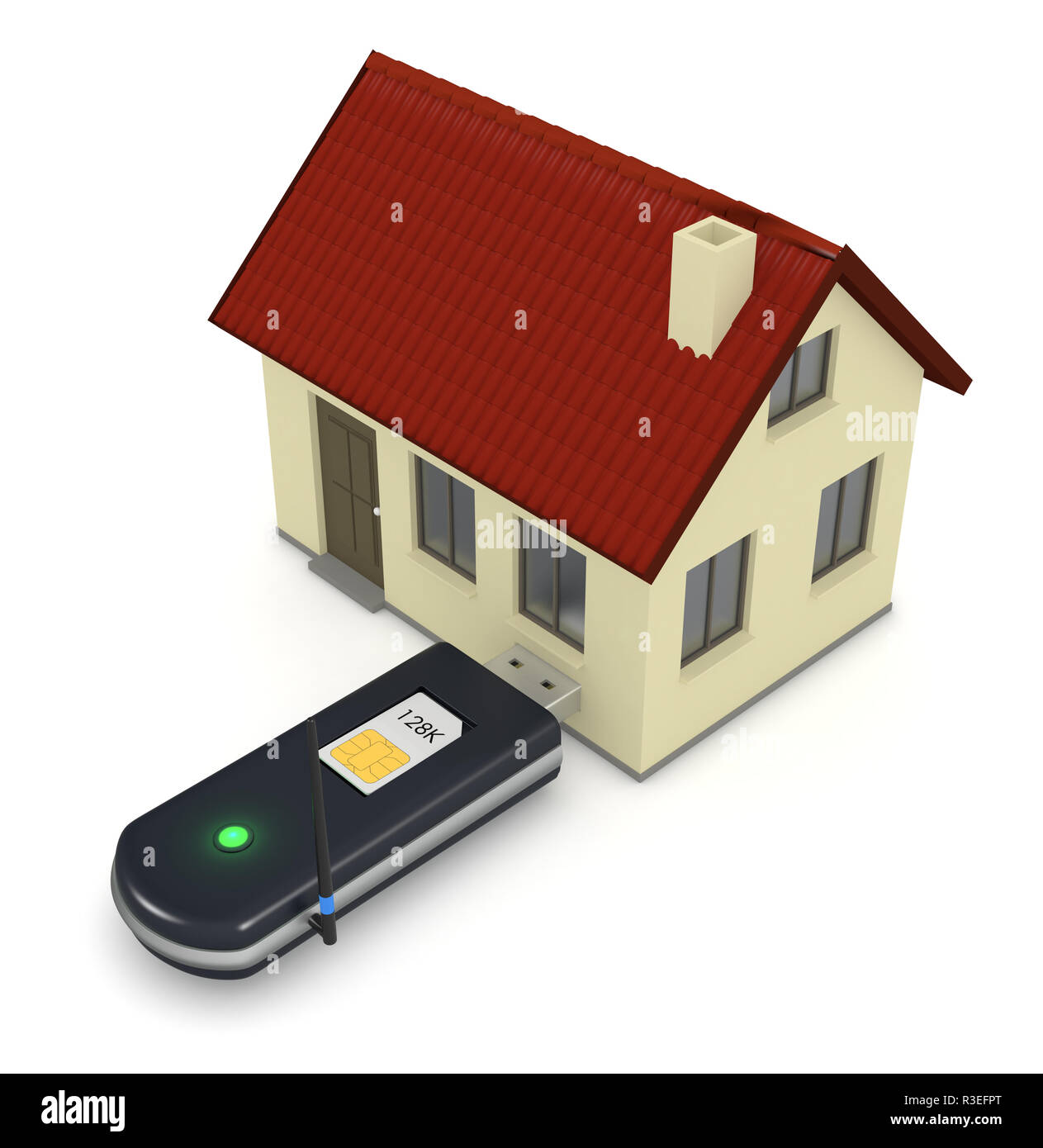 Wireless modem sim card modem Cut Out Stock Images & Pictures Alamy