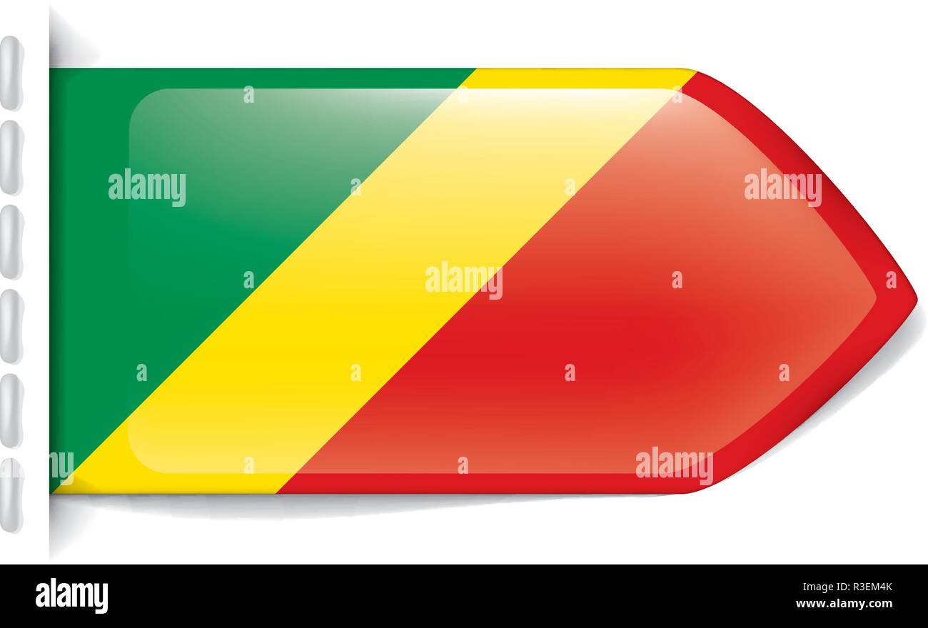Flag congo national country symbol Stock Vector Images - Alamy
