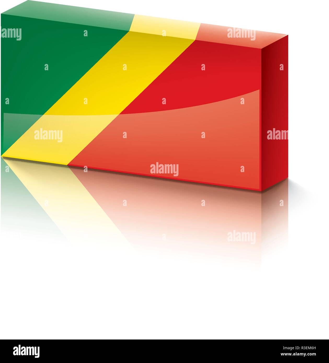 Flag congo national country symbol Stock Vector Images - Alamy