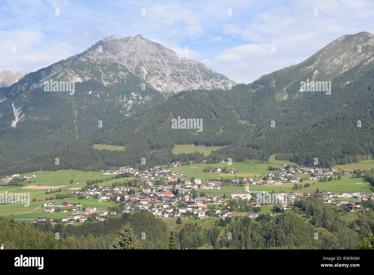 Fulpmes In The Stubaital Stock Photo 225904580 Alamy