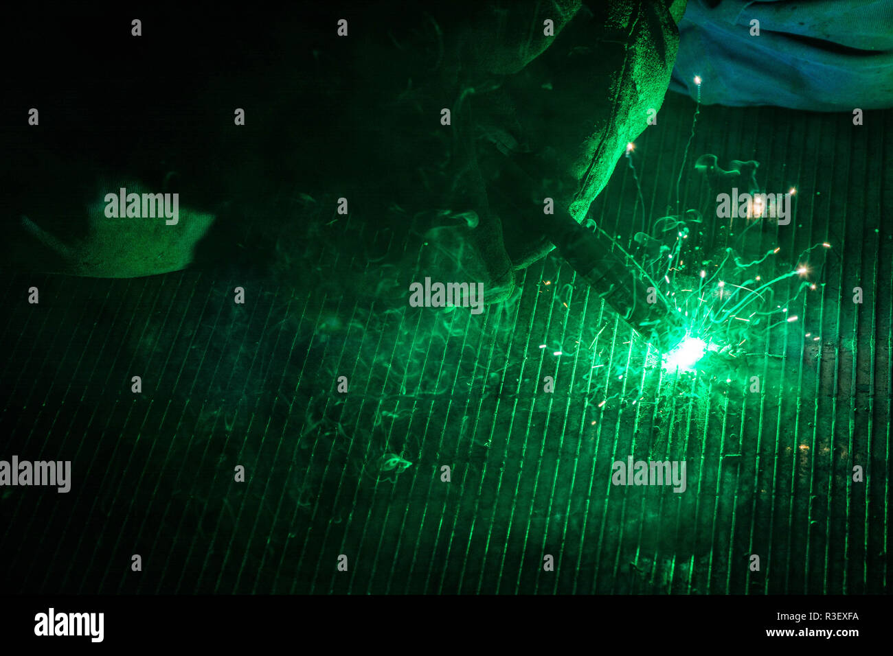 arc in argon inert gas Stock Photo Alamy