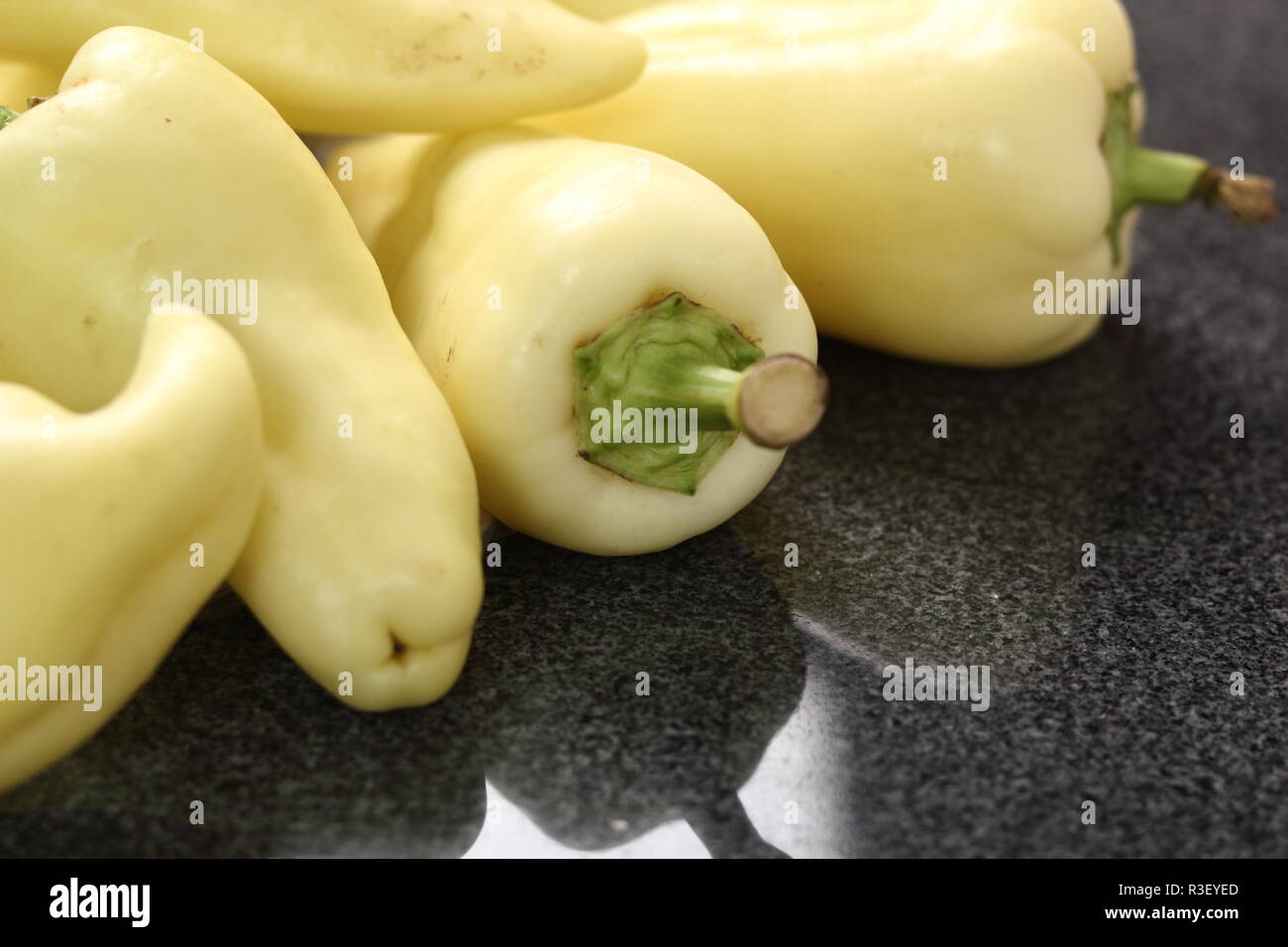 White Jalapeno Peppers Stock Photo Alamy