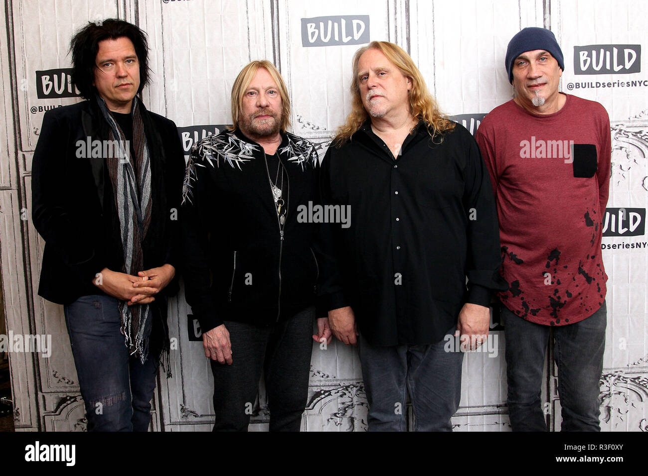 NEW YORK, NY - MAY 15:  Build Presents Andy Hess, Matt Abts, Warren Haynes and Danny Louis of Gov't Mule discussing their 10th studio album, 'Revolution Come...Revolution Go' at Build Studio on May 15, 2017 in New York City.  (Photo by Steve Mack/S.D. Mack Pictures) Stock Photo