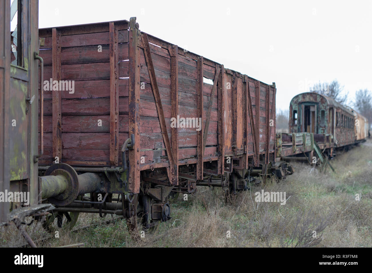 Destroyed Train Wagon Royalty-Free Images, Stock Photos & Pictures
