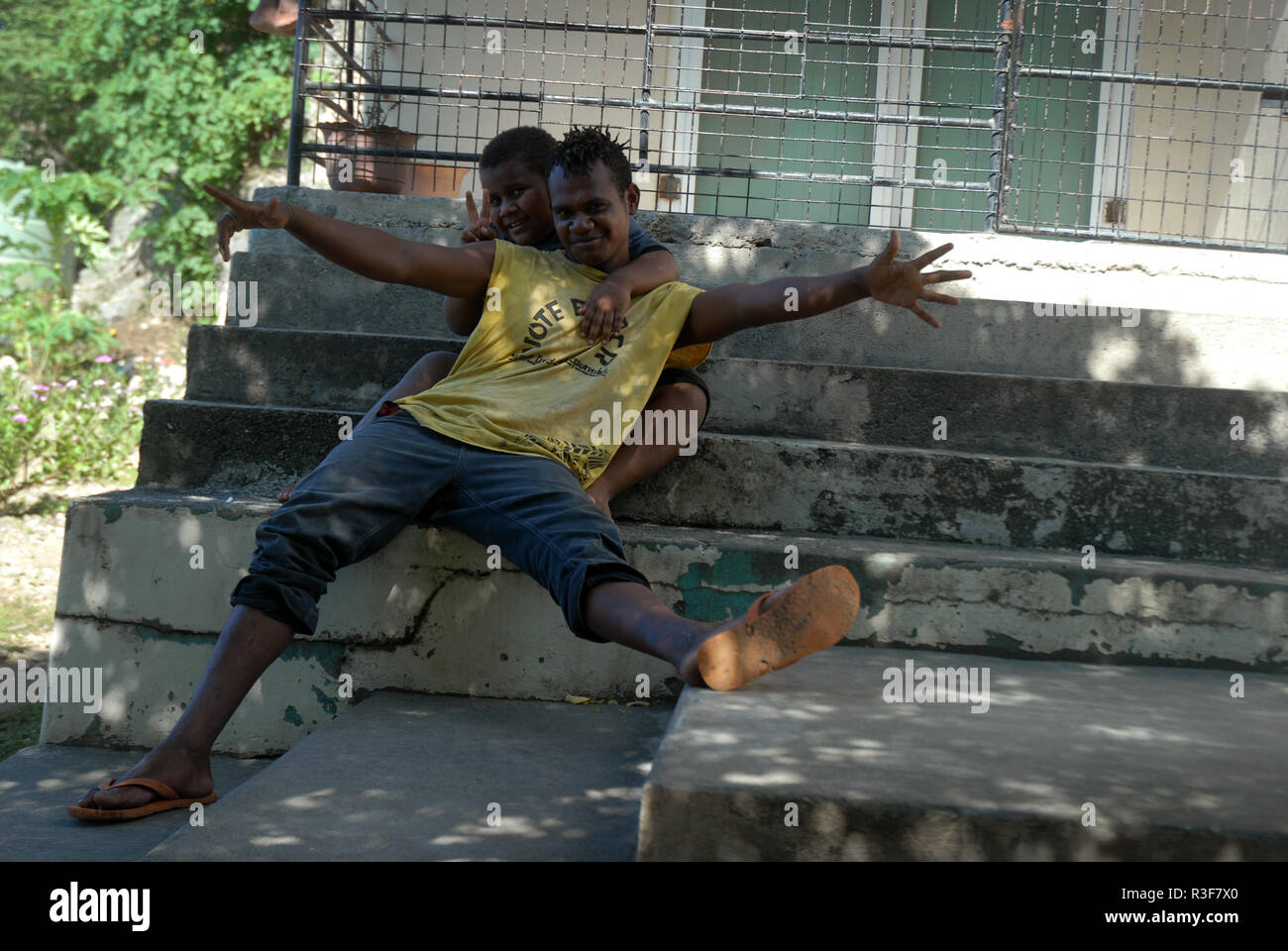 Boys messing around hi-res stock photography and images - Alamy