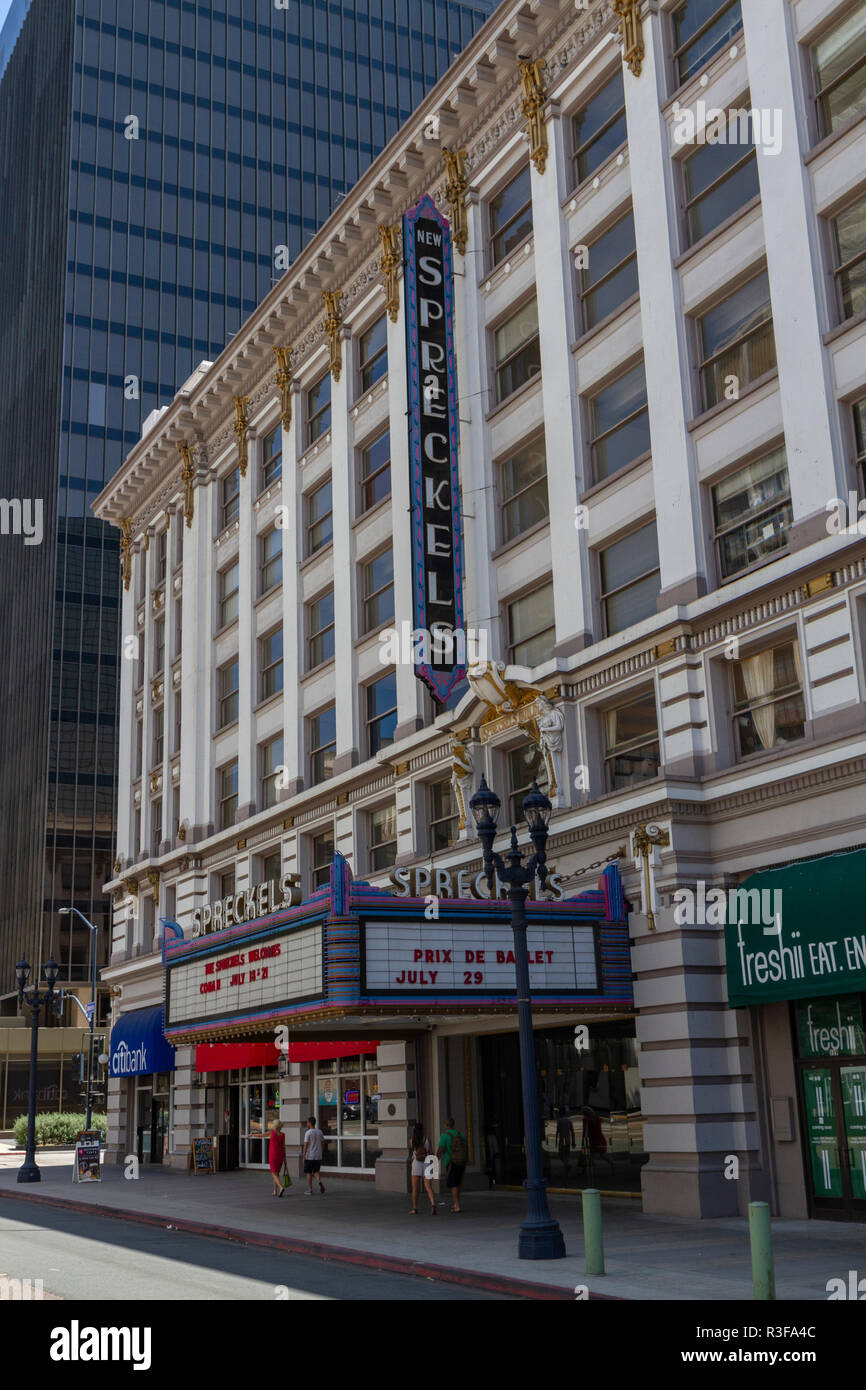 Spreckels Theatre in downtown San Diego, California, United States