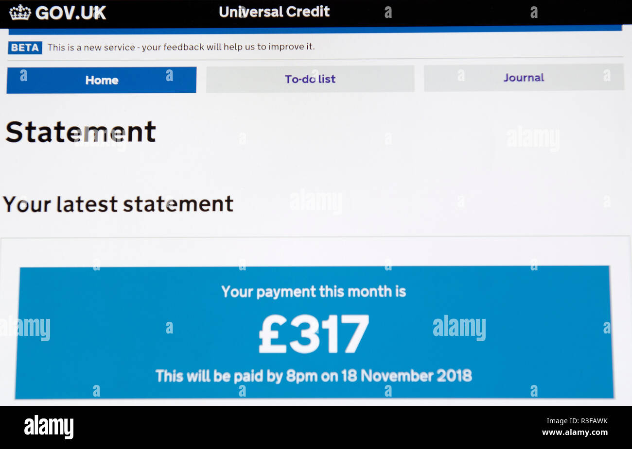 Universal Credit Account