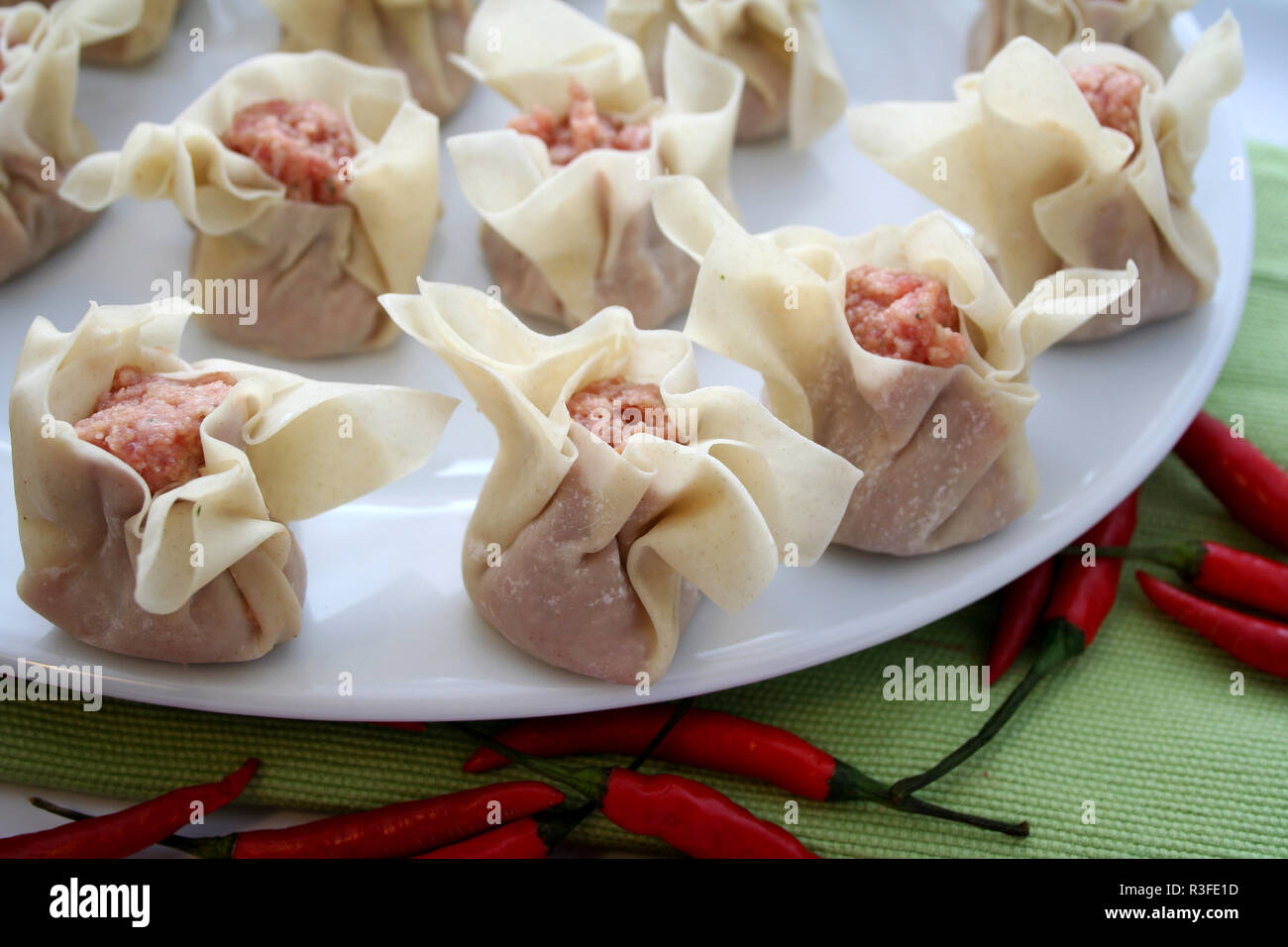 Chinesische Teigtaschen Stock Photos Chinesische Teigtaschen
