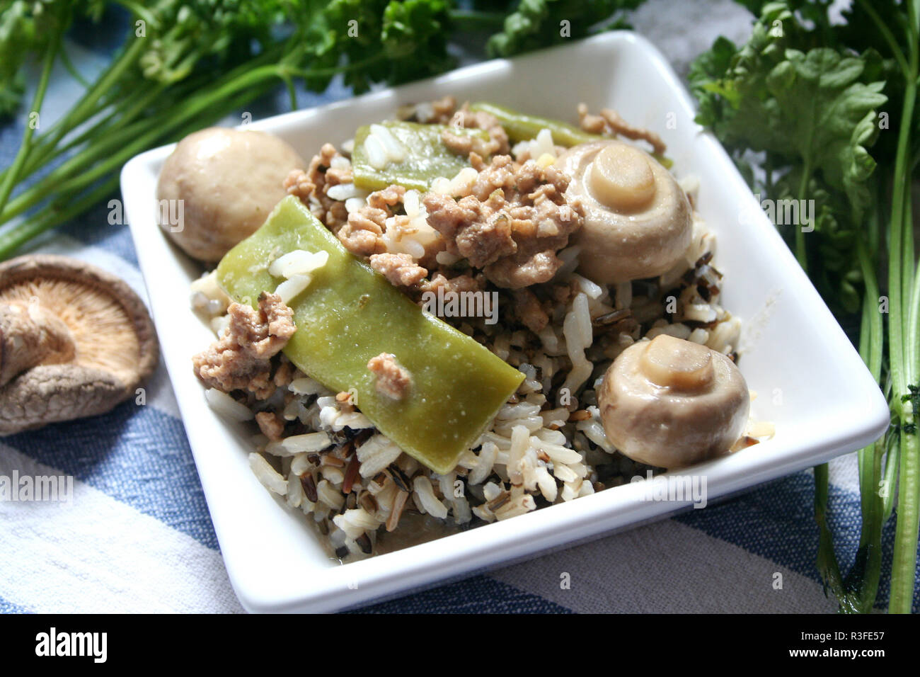 wild rice with vegetables Stock Photo Alamy