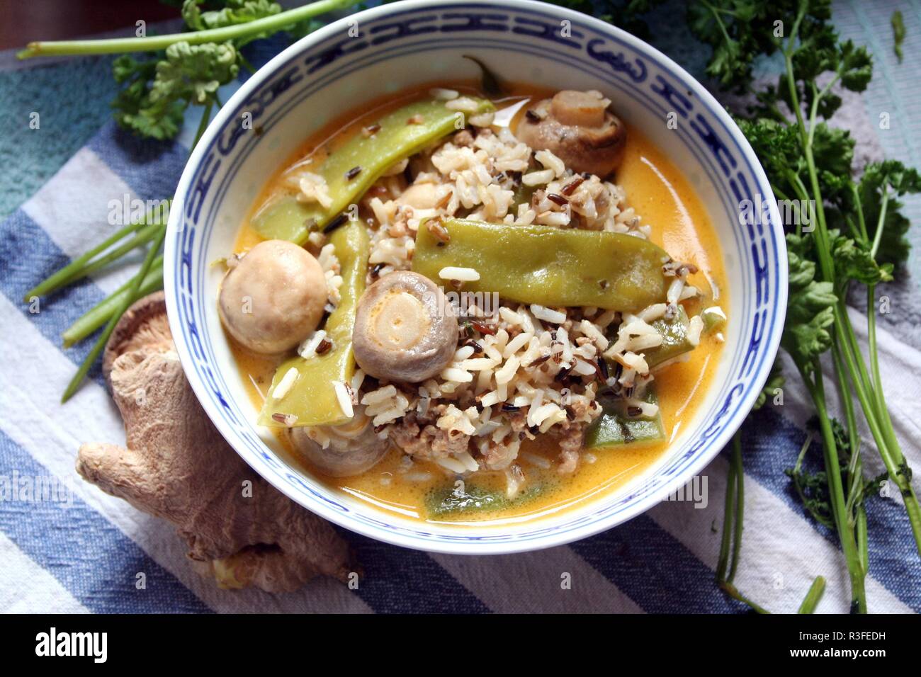 wild rice with vegetables Stock Photo Alamy
